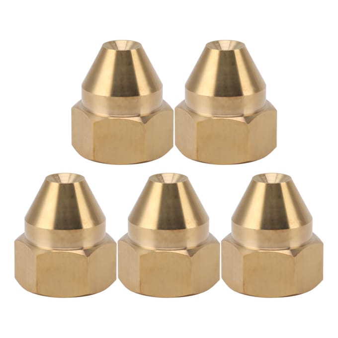 10 STUKS Nevelsproeiers Messing Corrosiebestendig Fijn Nevelende Water Sproeiers voor Koelsysteem Plantenberegening beige