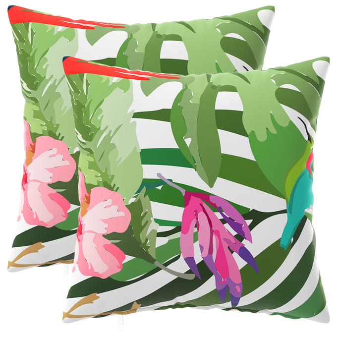 vidaXL - Kussensloop - 2 - pcs - HEERLEN - Zwart - 30 - x - 30 - cm - Polyester