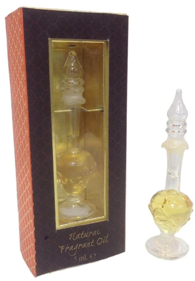 Geurolie in handgeblazen flesje Buddha Delight (5 ml)
