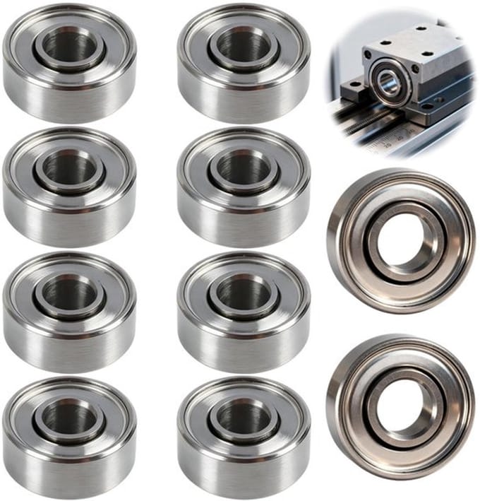 Dailygoods- Kogellagers 10 stuks - 693Zz - 3 mm x 8 mm x 4 mm