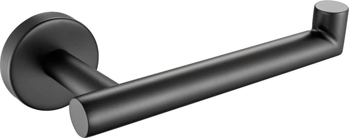 Wc-rolhouder mat zwart Rond