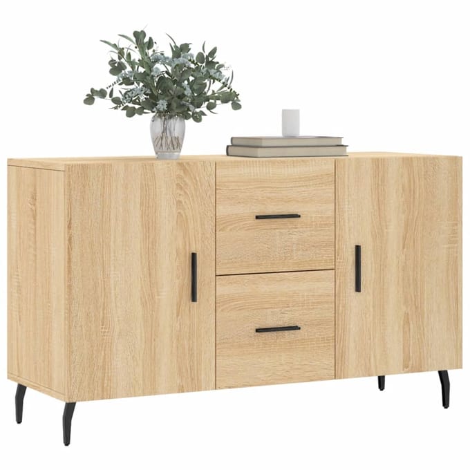 vidaXL - Dressoir - 100x36x60 - cm - bewerkt - hout - sonoma - eikenkleurig