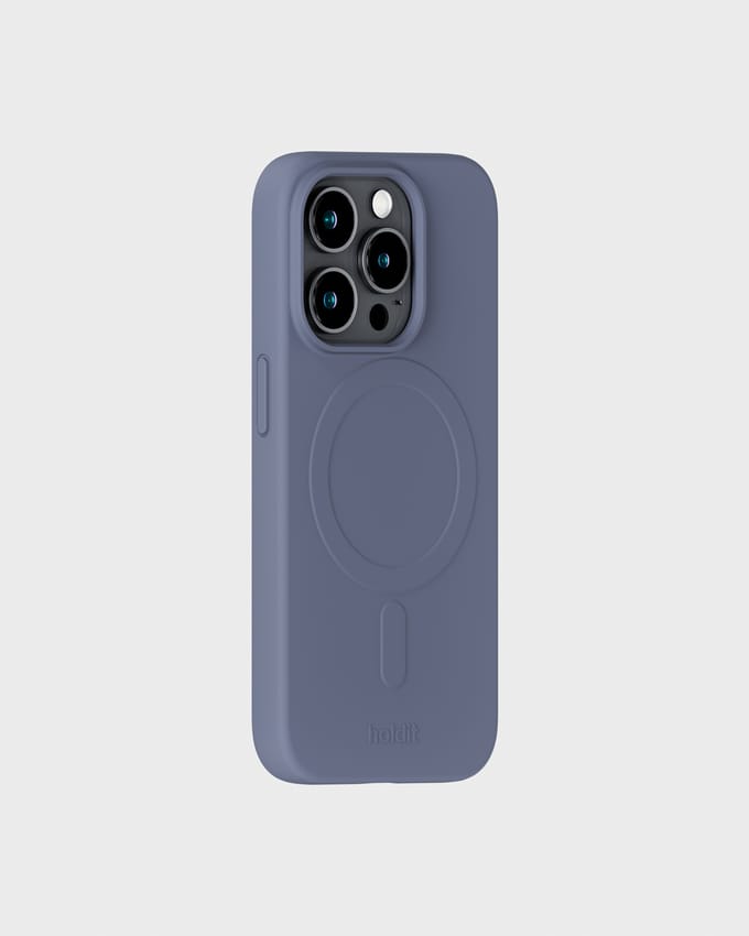 Holdit Soft MagSafe Case voor de Apple iPhone 15 Pro - Pacific Blue