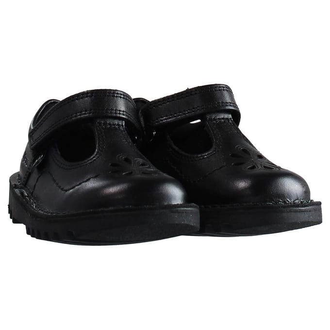 Kickers T-Bar Flutter kinderschoenen zwart