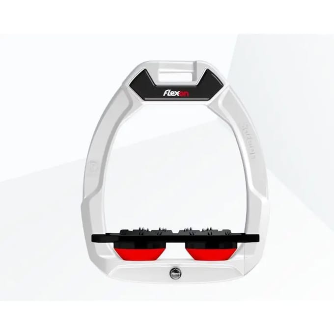 Platte Ultra Grip Veiligheidseviers Wit/Zwart/Rood Flex-On Safe-On
