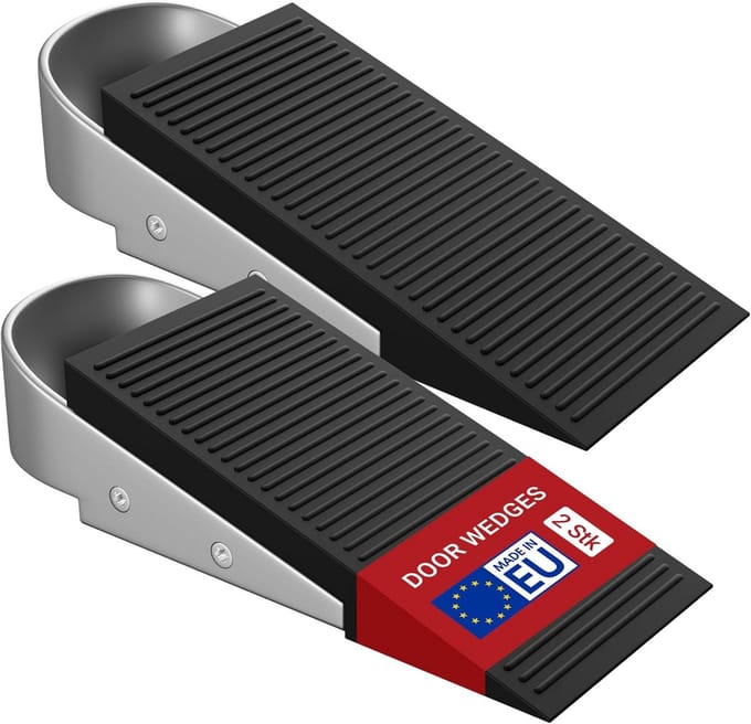 Deurwig Rubber voor Deurspleten 1-30 mm - Antislip Deurstopper met Handgreep voor Zware Deuren