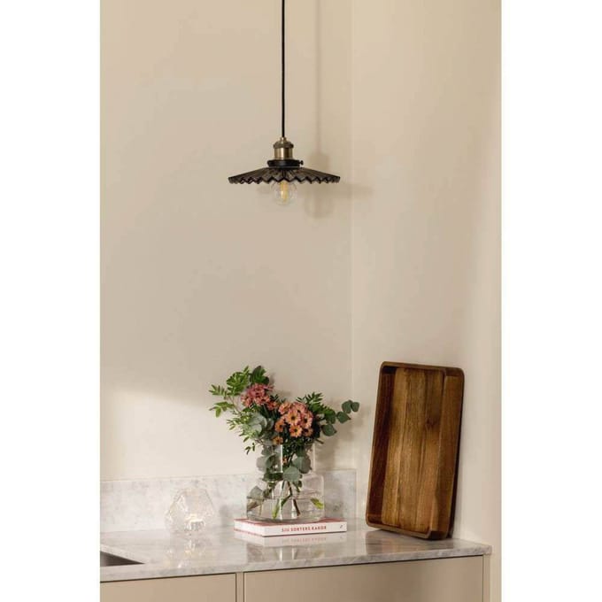 Globen Lighting hanglamp COBBLER, rookgrijs, Ø 25 cm