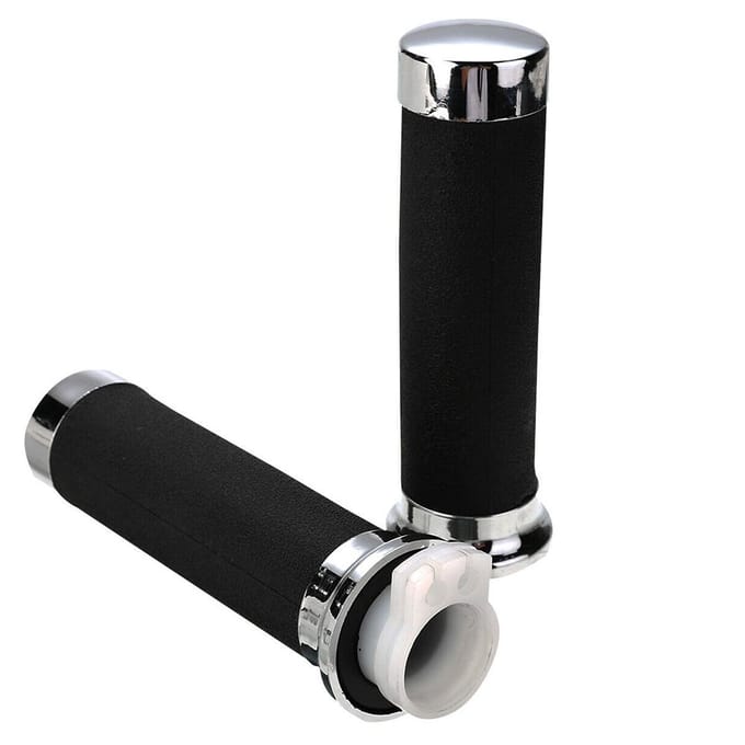 1 Paar 25mm Motorfiets Stuur Handvatten zwart