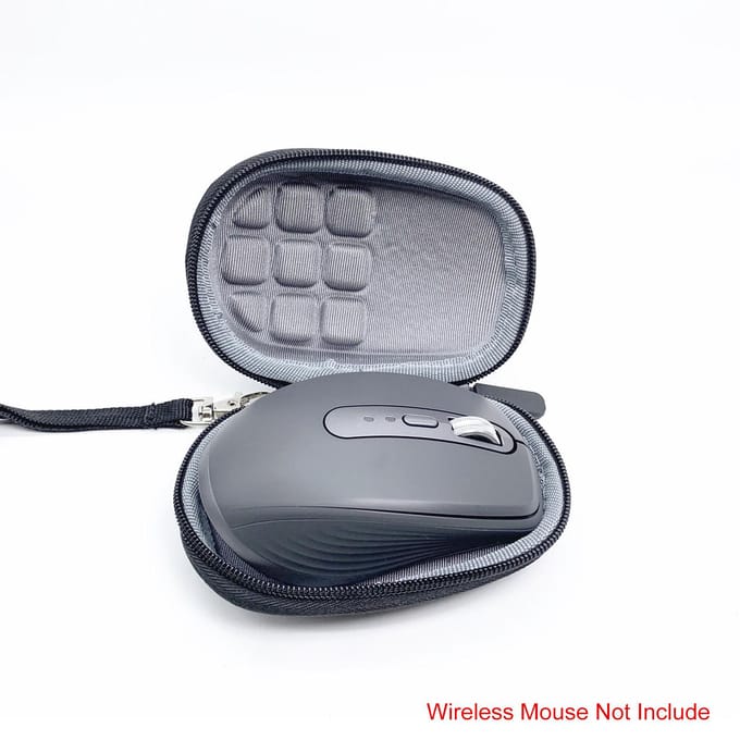 Vervangende harde reiskoffer voor de draadloze mobiele muis Logitech MX Anywhere 3 grijs