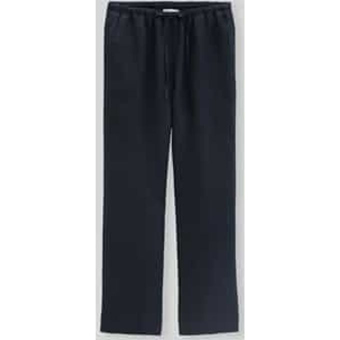 straight fit linnen broek van puur linnen