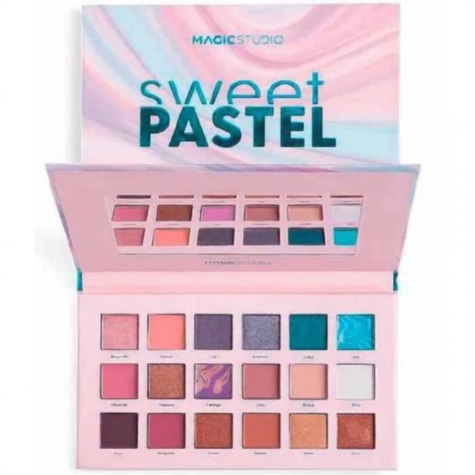 Oogschaduw - Sweet Pastel - 18 kleuren - Pastelkleuren - Niet waterdicht