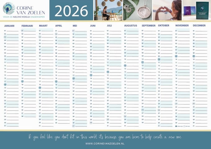 A2 jaarplanner, wandkalender, wallplanner, maankalender, maandkalender, kantoorplanner, planner, kalender 2026 met maanfases