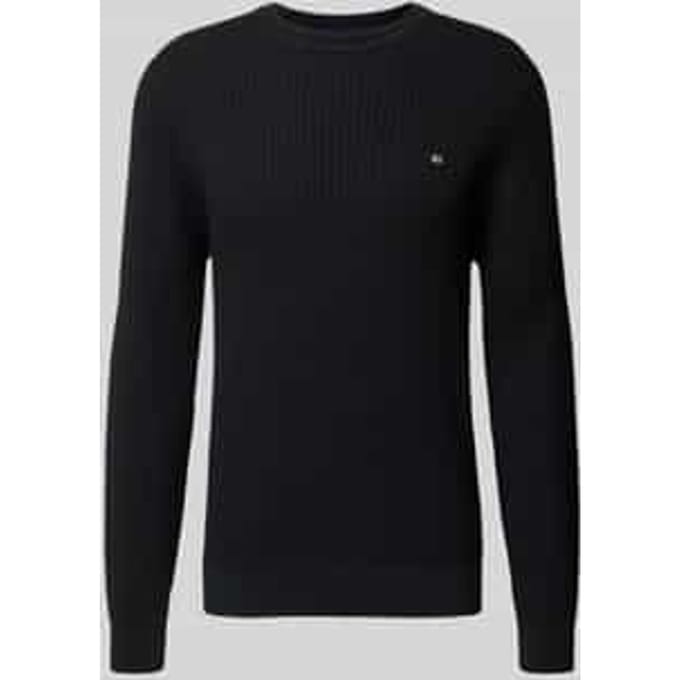 Gebreide pullover met labeldetail