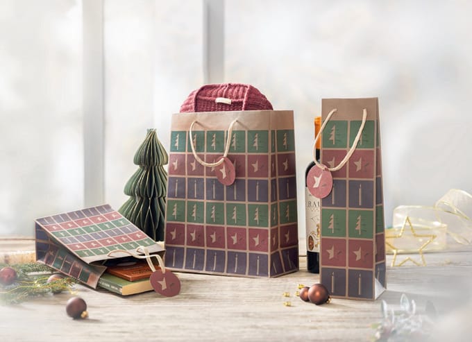 Knutselzak groot 'Uitgesneden stijl' voor cadeaus