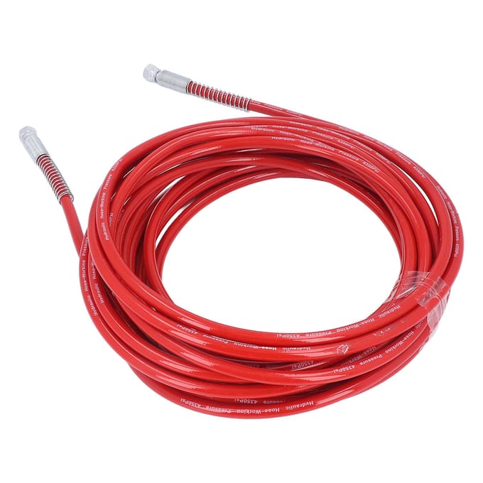Airless Verfspuit Slang Hoge Druk Universeel Flexibel Vezelbuis 49.21ft Lengte 14in Rood red