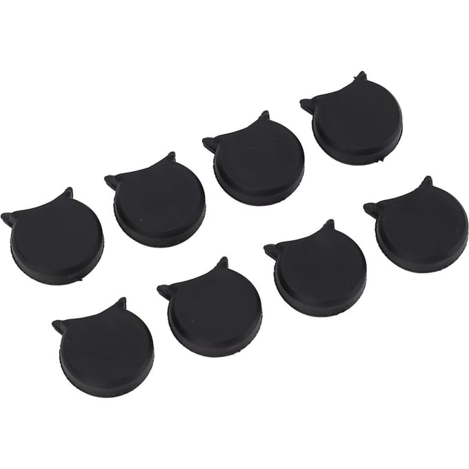 8 STUKS Klarinet Duimsteunen Ronde Vingersteun Pads Vervanging Siliconen Beschermer Kussen voor Muzikaal black