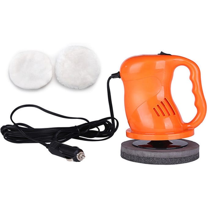 Elektrische autopolijstmachine, bufferpolijstmachine waxerset met 2 pads voor autodetailpolijsten