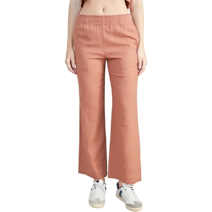 Vrouwen geplooide linnen broek 24 Colours
