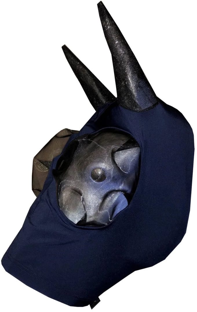 Pagony Easyfit Vliegenmasker Met Rits - Maat: S - Donkerblauw - Polyamide