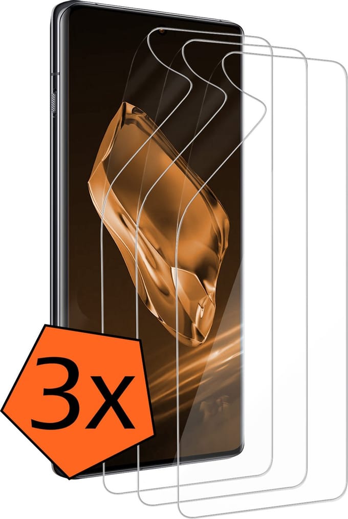 Screenprotector - 3 Stuks - Folie - Geschikt voor OnePlus 12 - Ultra Clear - Bescherm Folie - Soft TPU - Screen Protector