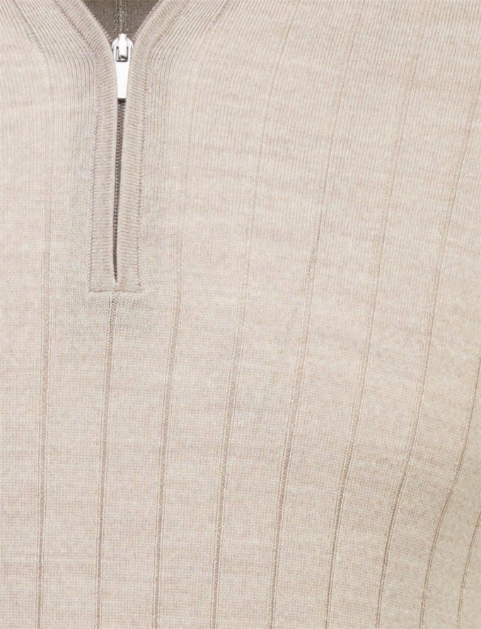 Born With Appetite poloshirt korte mouw beige