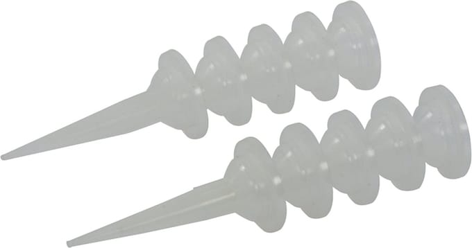 Silverline Handkitpistool mondstukken - gladde afwerking - set van 10 stuks