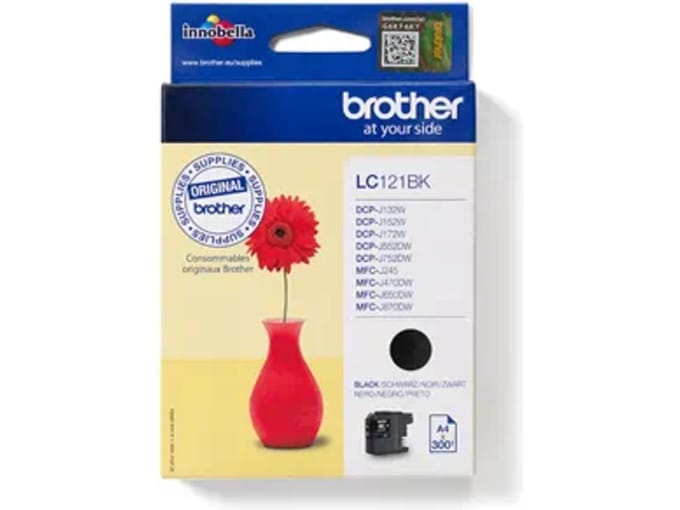 Brother LC121BK / LC 121BK Black Ink - Inktpatroon Zwart