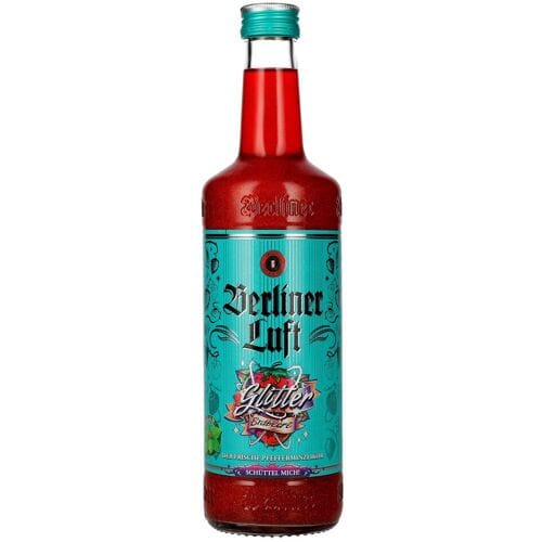 Berliner Luft GLITTER ERDBEERE Der Frische Pfefferminzlikör 18% Vol. 0,7l