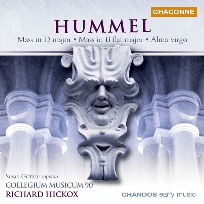 Susan Gritton, Collegium Musicum 90 - Hummel: Mass in D major | Mass in B flat major | Alma virgo (CD)