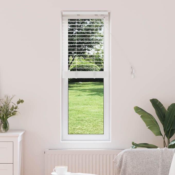 vidaXL - Venetiaanse - jaloezie - Wit - 40 - x - 130 - cm - 35 - mm