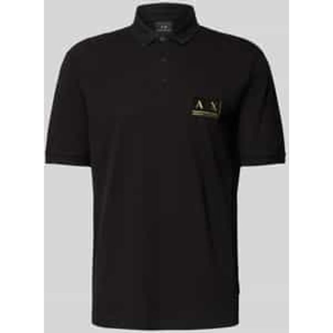 Armani Exchange XM001885 polo shirt zwart, S