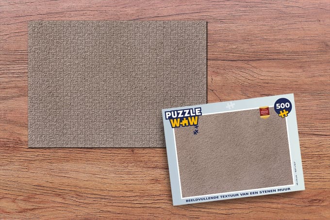 Puzzel Steen - Muur - Bruin - Legpuzzel - Puzzel 500 stukjes
