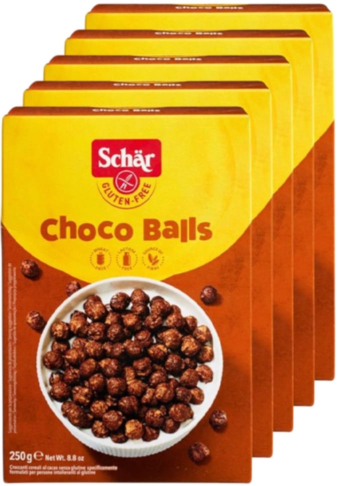 Schär | Glutenvrij | Choco Balls | 5 stuks | 5 x 250 g