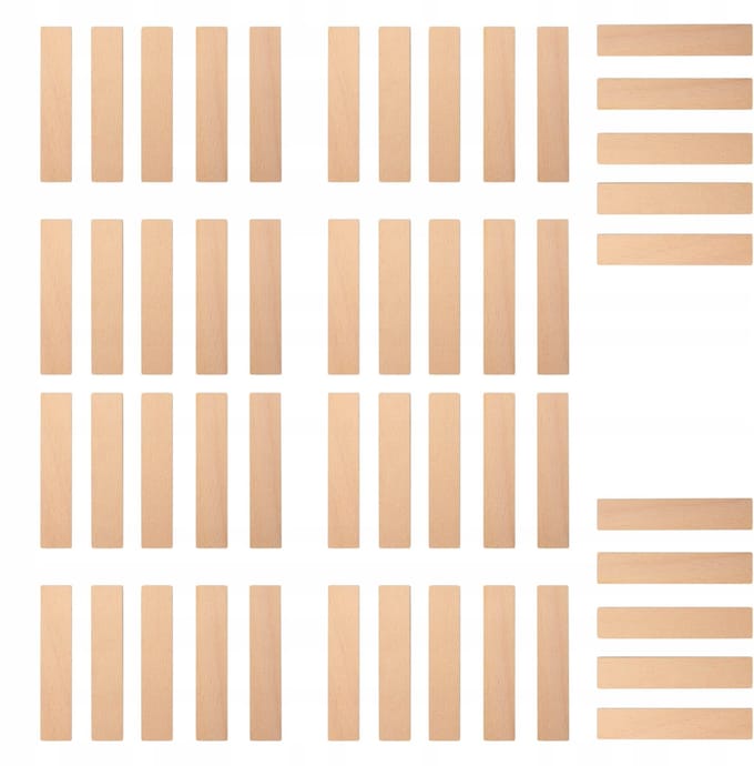 Houten Kaarsen Lonten 60x8x1 mm - 50 st