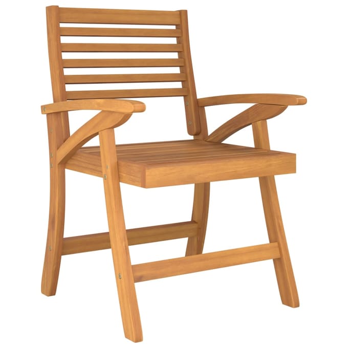 vidaXL - Tuinstoelen - 4 - st - 58x58x87 - cm - massief - acaciahout