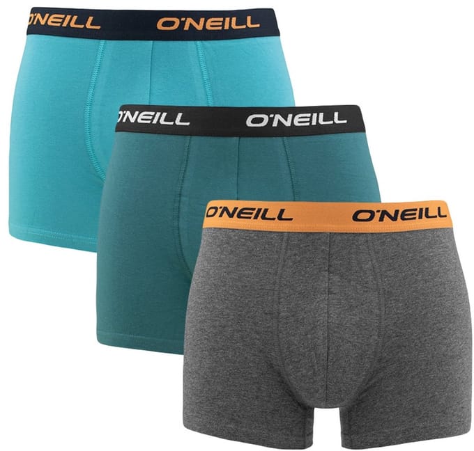 O'Neill heren 3P boxers uni groen & grijs