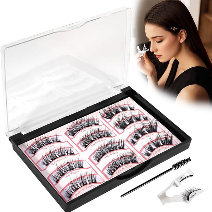 Magnetische Wimpers - Wimperkruller en Wimperborstel - Herbruikbaar - Geen Lijm - 12 Stuks