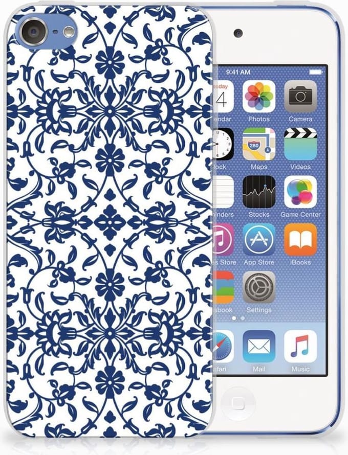 Back Cover voor Apple iPod Touch 5 | 6 TPU Case Flower Blue