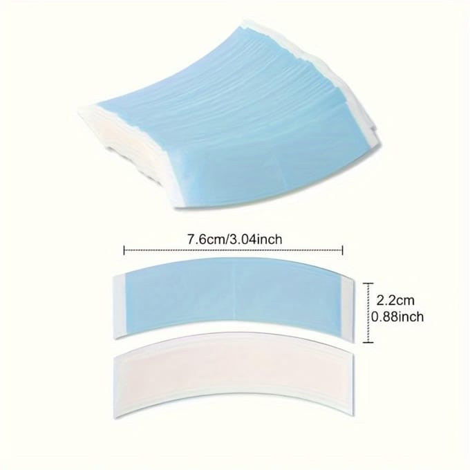 36 stuks/lot Super Sterke Blauwe Haartape Waterdicht Dubbelzijdig Klevend Haarsysteem Supertape Voor Kantpruik blauw