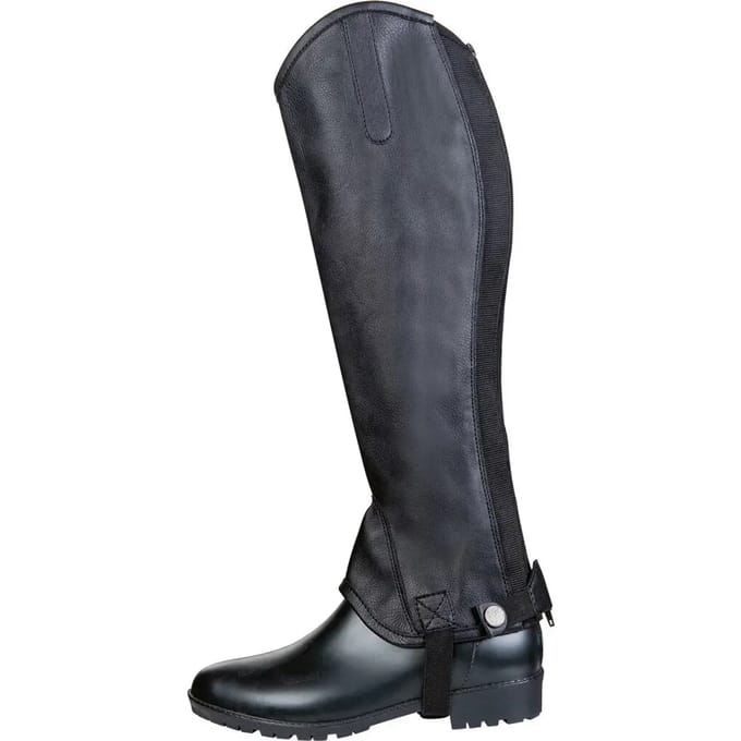 Mini leren chaps HKM Elastic Plain