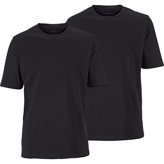 Babista herren T-Shirts, Set Van 2 - 52/54 - zwart - Plus Size