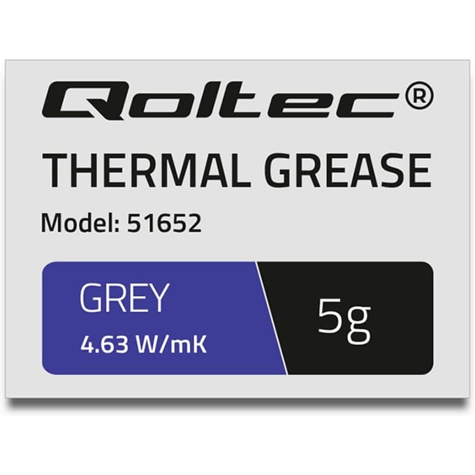 Qoltec Koelpasta 4,63 W/m-K |   5G |   Grijs