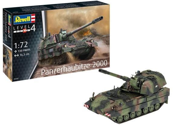 Revell Modelbouwpakket Militaire voertuigen - 03347 Panzerhaubitze 2000 Plastic - 1:72 - Modelbouw