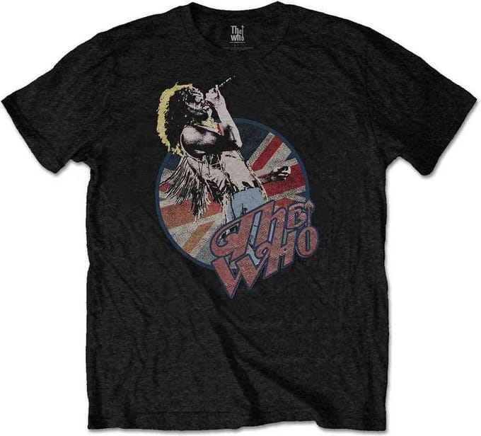 The Who - Roger Vintage Pose Heren T-shirt - S - Zwart