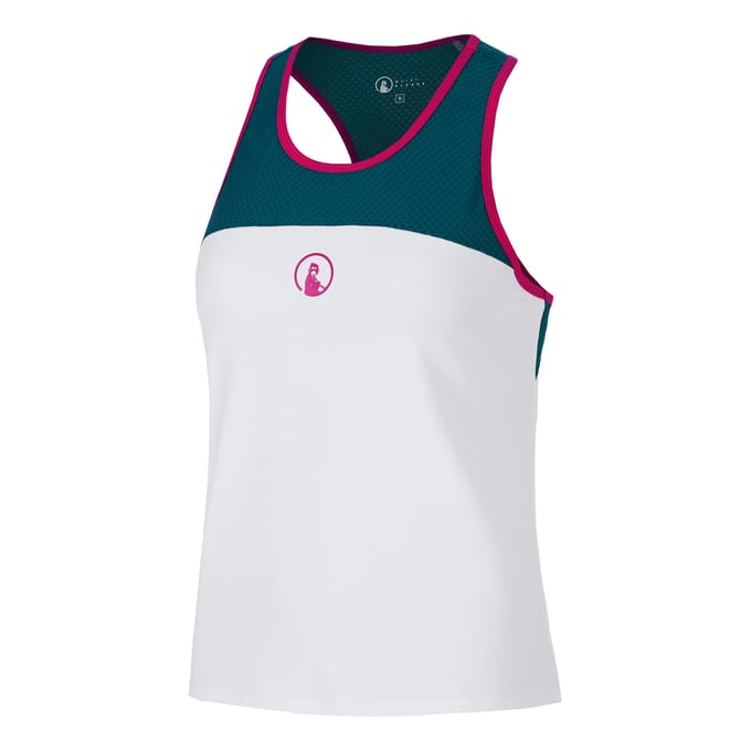 Quiet Please Create Racerback Tanktop Dames-Petrolblauw,Veelkleurig