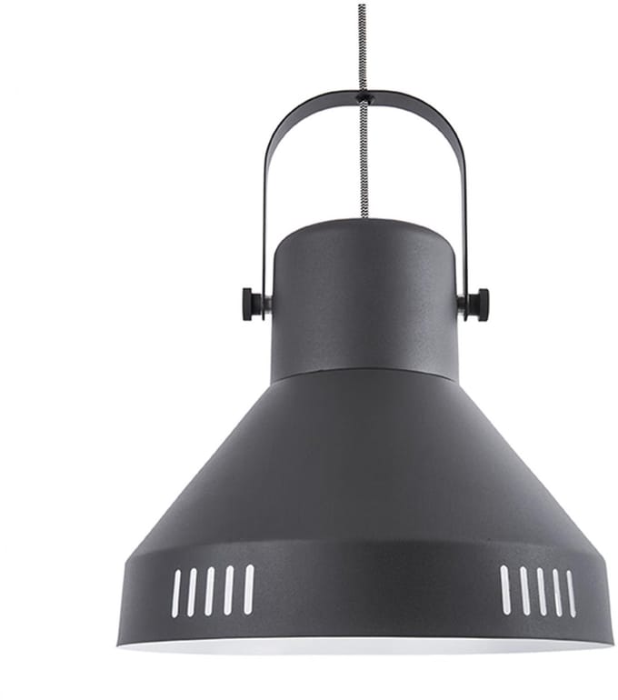 Leitmotiv Hanglamp Tuned - IJzer Zwart - 35x35cm