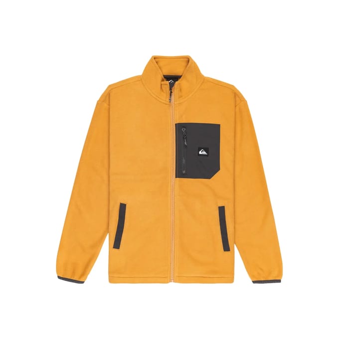 Quiksilver Ice Fields Fleece Met Volledige Rits Geel 16 Years Jongen