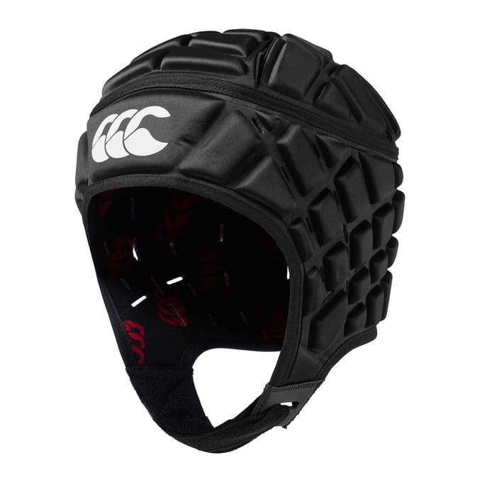 Canterbury Raze Foam Gewatteerde Rugby Hoofdbeschermer (Zwart, Rood)