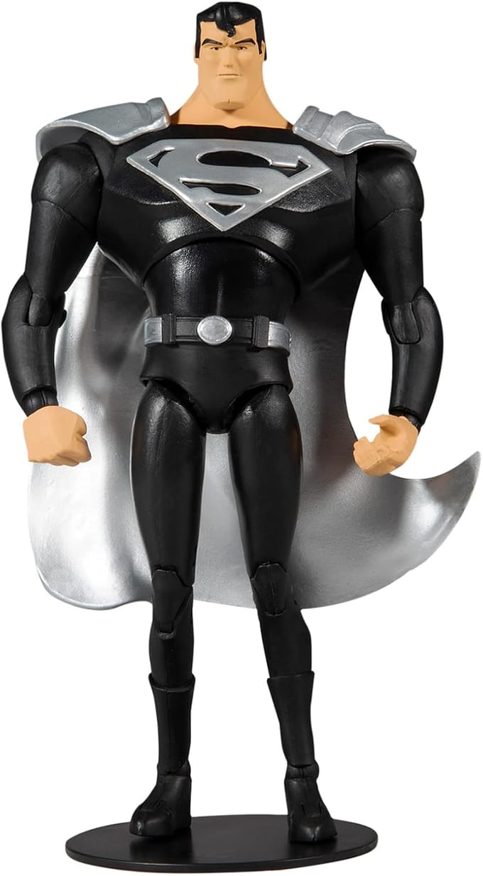 DC MULTIVERSE 7IN - ANIMATED SUPERMAN (BLACK SUIT)
