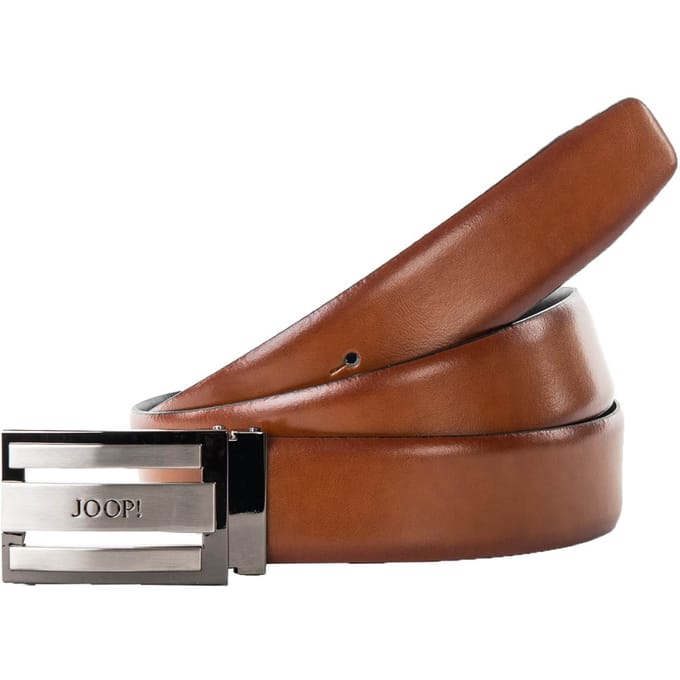 JOOP! Leren Riem Coll. Belt Adjustable 3,5 CM W100 Cognac Bruine